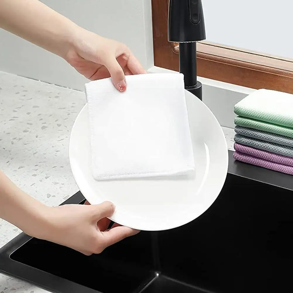 

Салфетка для чистки ультра-мягкая, не Абсорбирующая, Абсорбирующая, Чистящая салфетка для мытья кухонной утвари, повседневное полотенце дл...