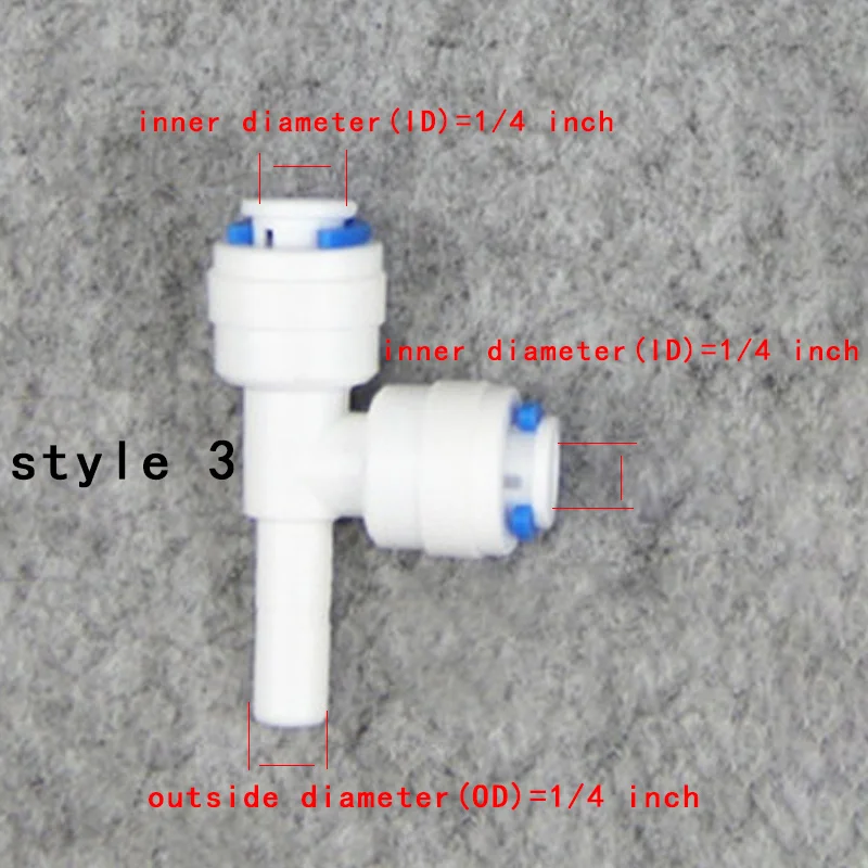 Штуцер для водопроводной трубы типа тройника аксессуары очистителя воды