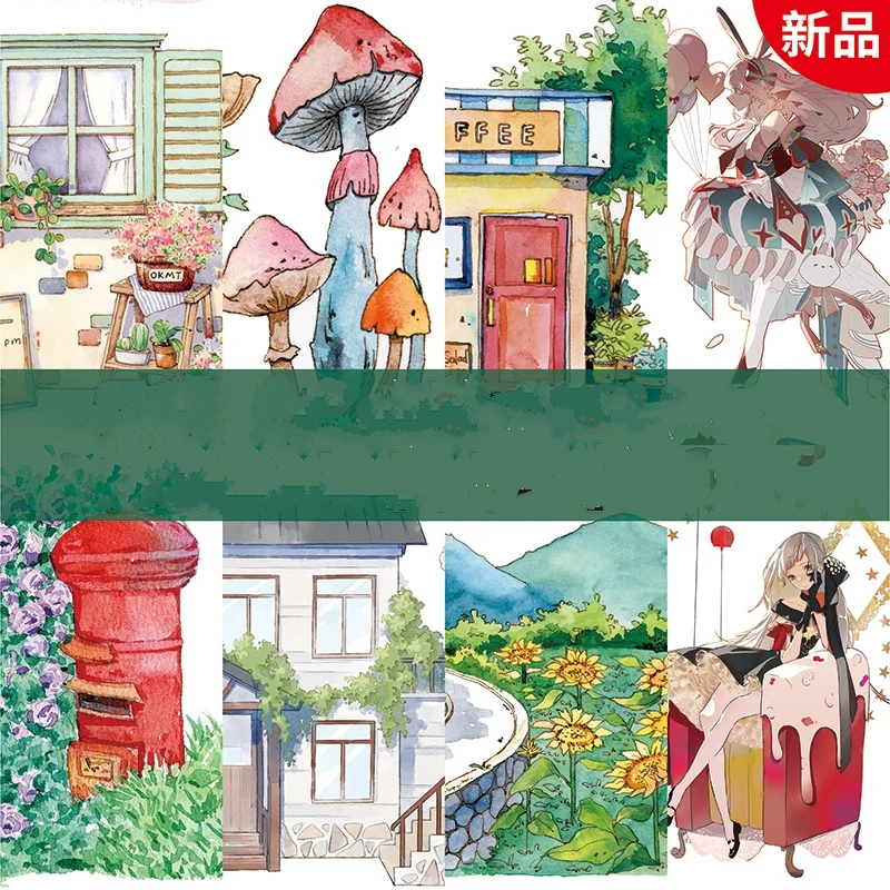 

Новый Октябрьский пейзаж 5 м длинный цикл еатме/цветок/гриб/кавайные девушки васи лента