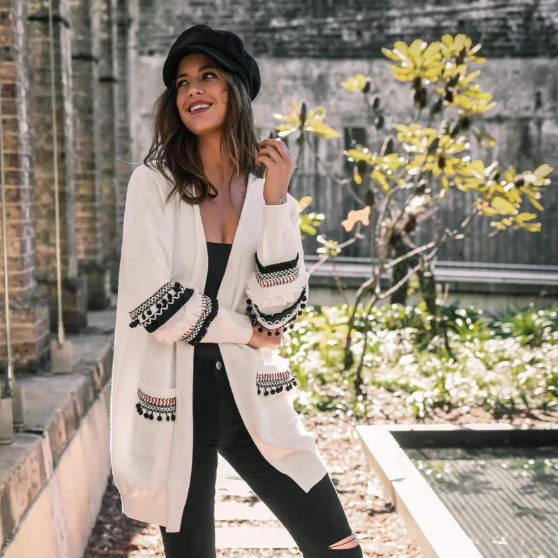 

Oversized Womens Long Sleeve Ladies Knitted Sweater Jumper Cardigan Outwear Coat