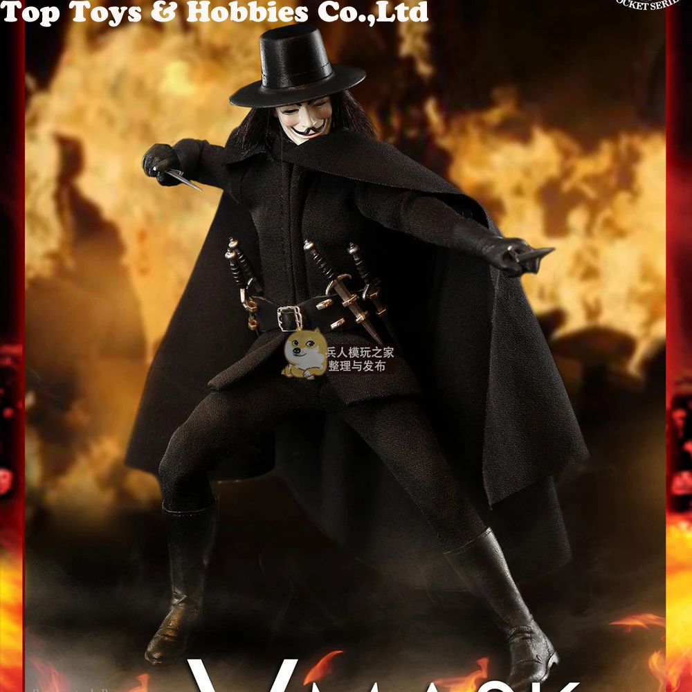 Коллекция 1/12, цилиндрическая голова BH004 1/12 VMASK V для вендетты, Мужская фигурка, набор, экшн-фигурка, модель, игрушка, подарок для фанатов