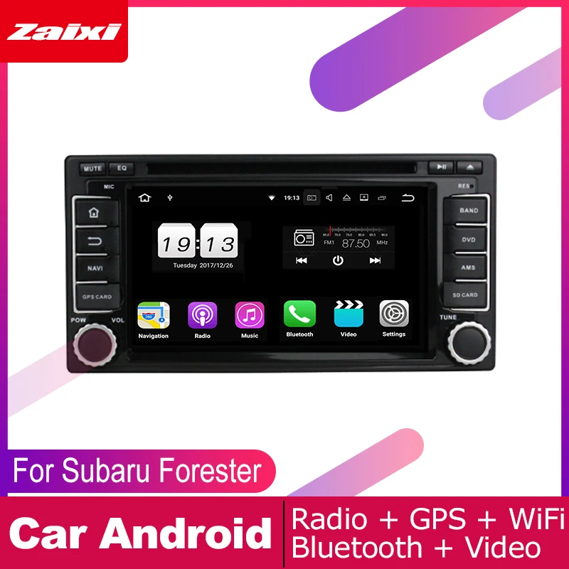 Автомобильный DVD-плеер ZaiXi 2 DIN GPS-навигация для Subaru Forester Impreza XV 2003 ~ 2016 Автомобильная