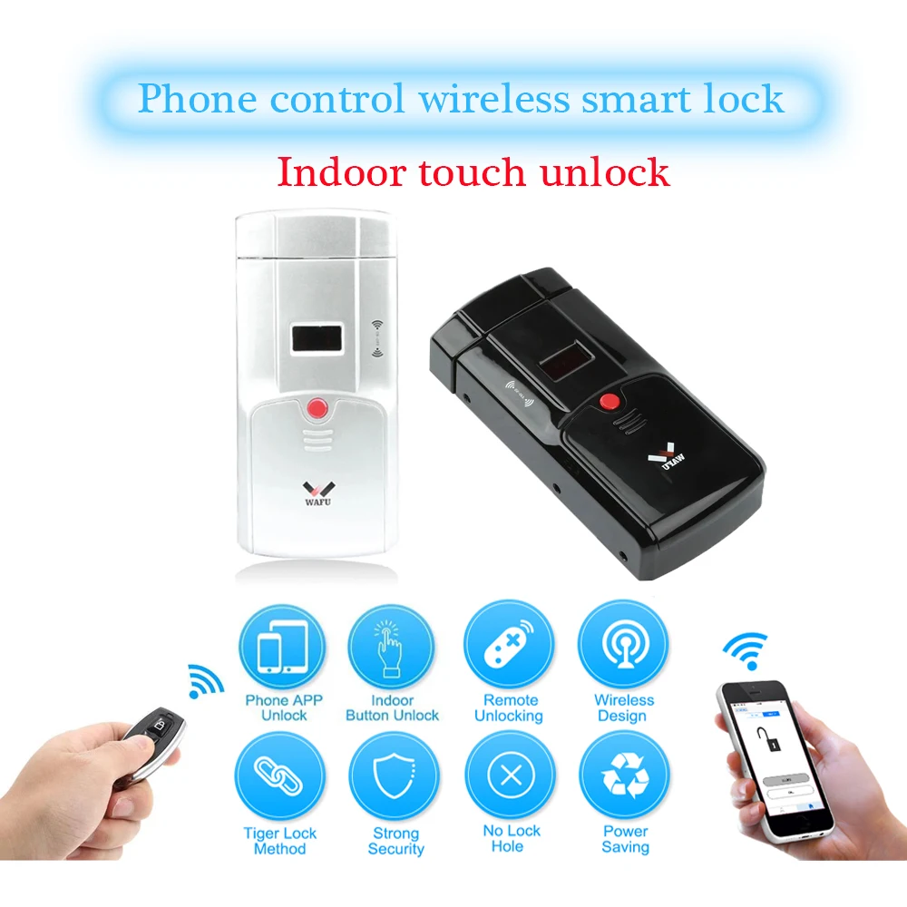 WAFU 011 электронный умный замок дверной управление телефоном беспроводной пульт