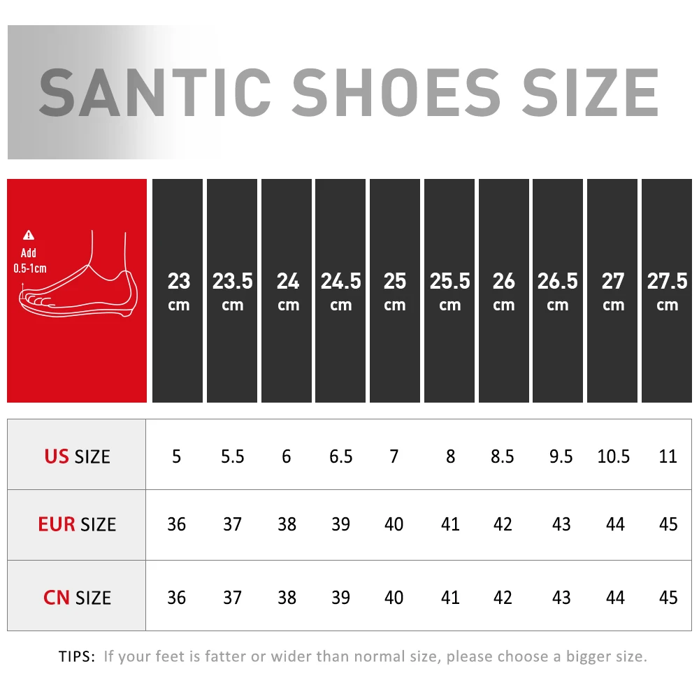 

Santic Cycling Shoes Breathable Non-slip Palladium Buckle Velcro Bicycle Road Shoes Lightweight Asian Size