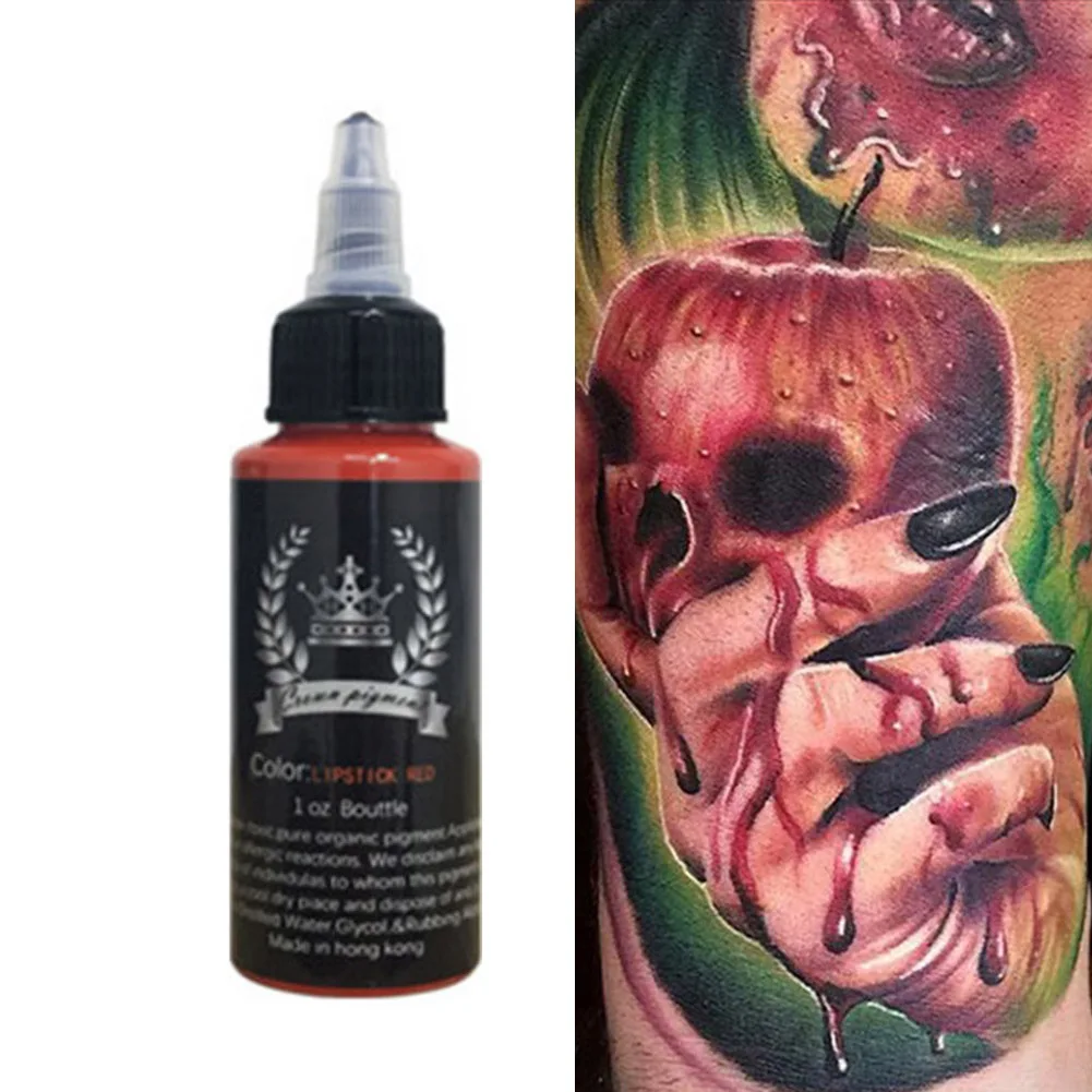 30 мл полуперманентный натуральный растительный пигмент для тату боди арт