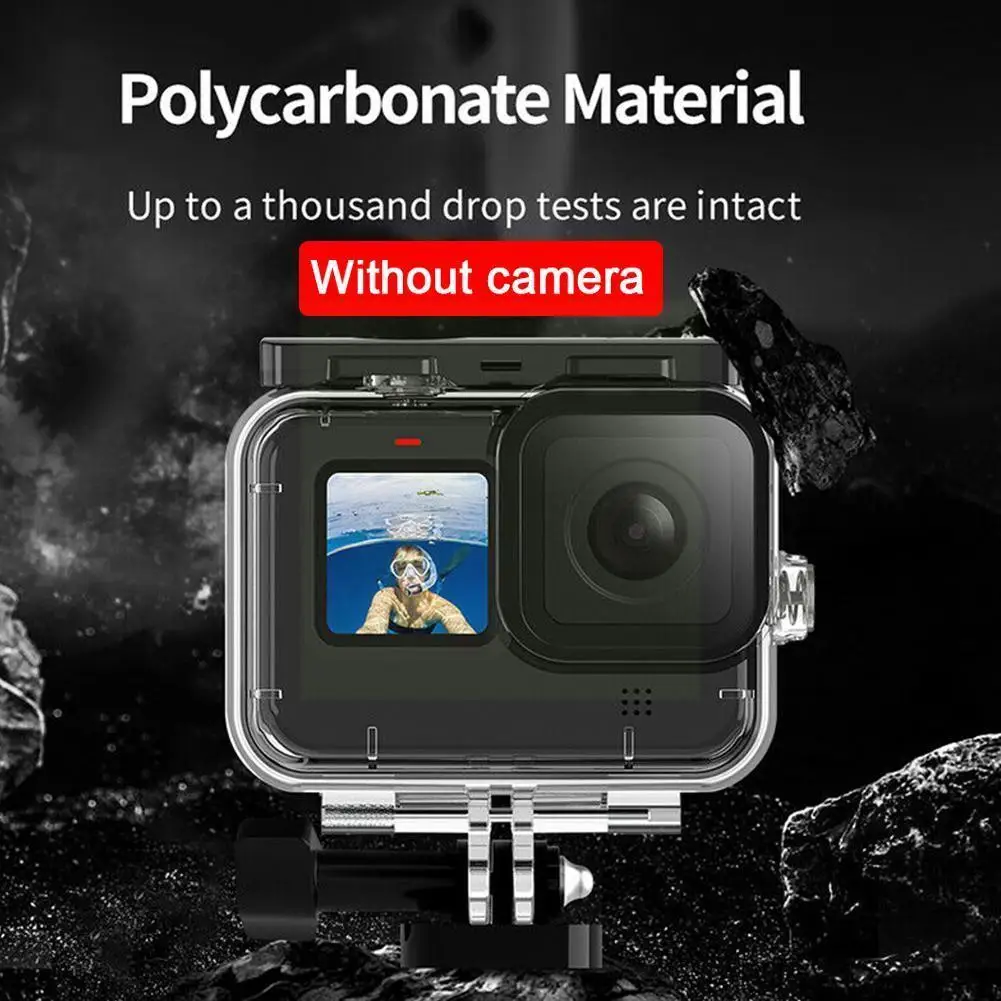 

For Hero 9 Cover Red 50m Waterproof Underwater Diving S9v1
