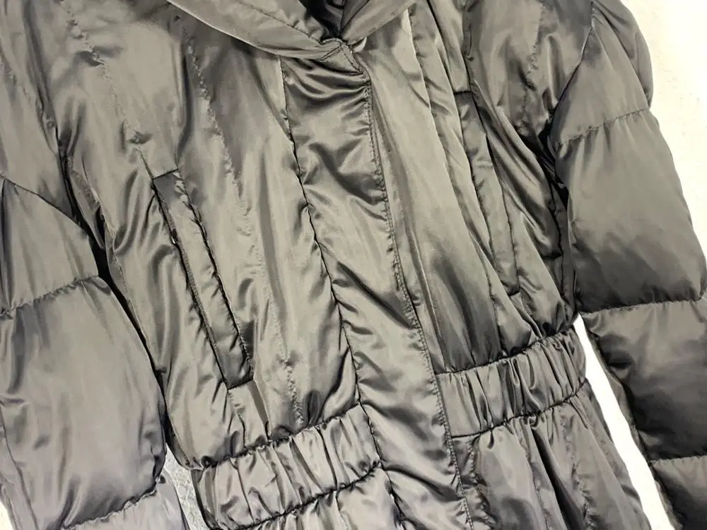 

Temperament 11.21 Winter Fashion Long Keep Warm Coat Women High End Double-layer Collar Zipper Down Jacket Overcoat