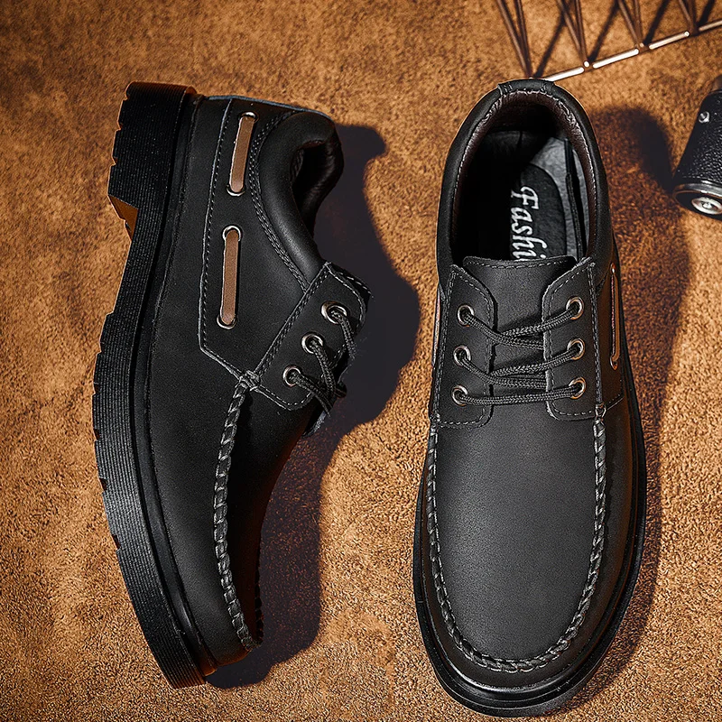 

Mens Causal Shoes Mens Shoes Casual Loafers Sneaker Men Leather Man Shoe Boots Black Men's For Sneakers Sport Flat Male
