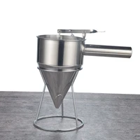 304 stainless steel ideal liquids kitchen big funnel spice octopus balls tools with rack funnel cooking funnel with handle