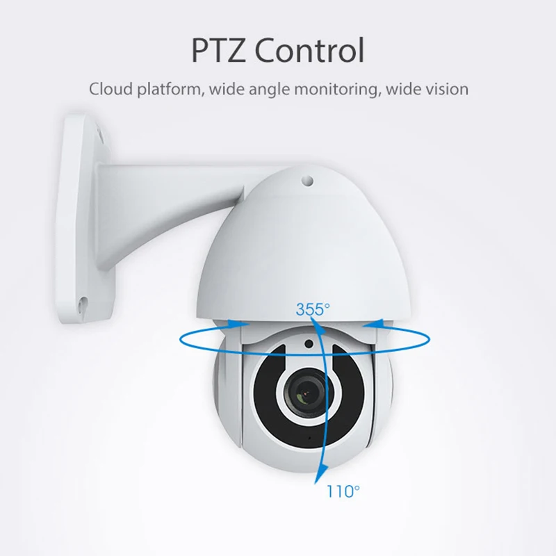 Уличная беспроводная камера HD 1080P Tuya Wi Fi PT двусторонняя аудиосвязь автослежение