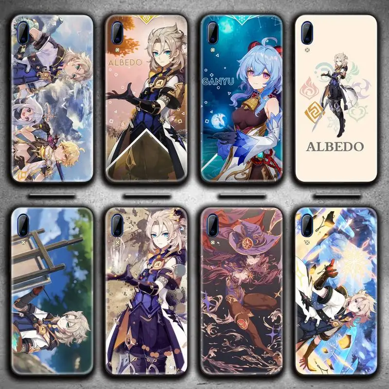 

Genshin Impact Albedo Game Phone Case For Vivo Y91c Y17 Y51 Y67 Y55 Y7s Y81 Y19 Y97 Y93 V17 vivos5