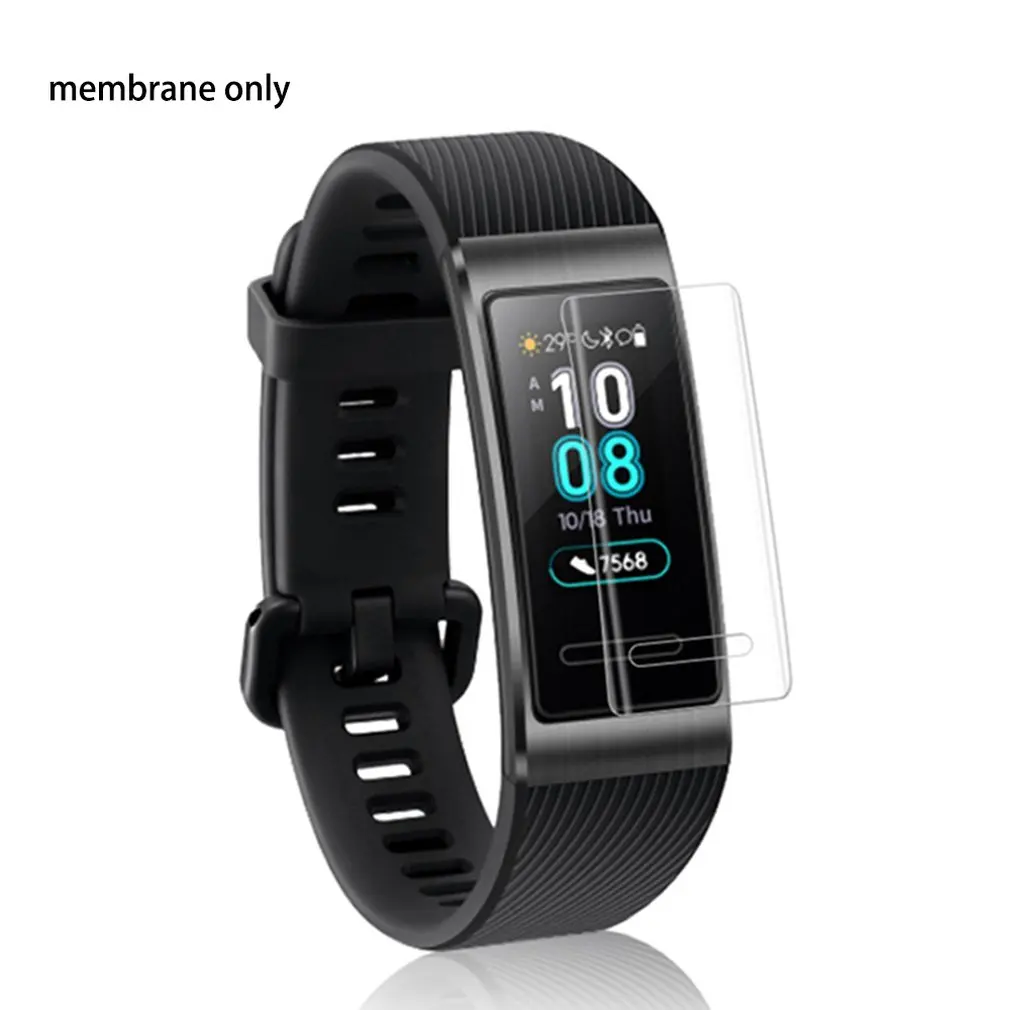 Полная защитная пленка для часов Huawei Band 3 Pro Hd Nano устойчивая к царапинам