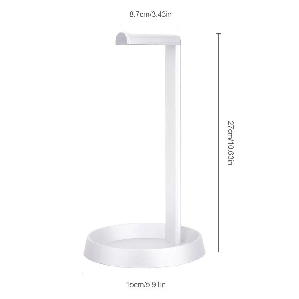 

Headphone Stand Holder Aluminum Durable Sturdy ABS Headphone Hanger With Storage Base With Storage Function Headphone Holder