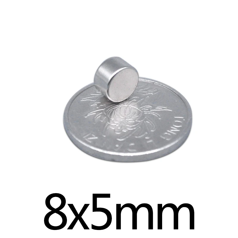 

50/100/200 шт., неодимовый магнит, диаметр 8x5 мм
