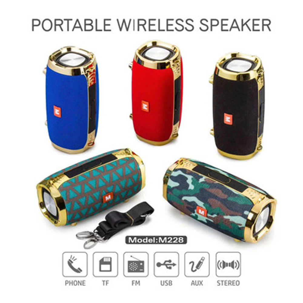 M228 Bluetooth колонки с ремешком открытый портативный громкоговоритель стерео Hifi