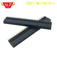 2 0mm short 2x32p 64pin female stacking header connector gilded double row 2 8mm pc104 high temperature resistance