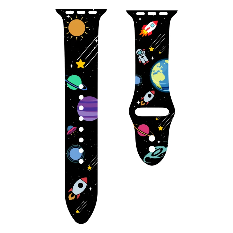 Ремешок для Apple watch band 5 4 3 44 мм 40 ремешок Рождественский подарок из силикона с