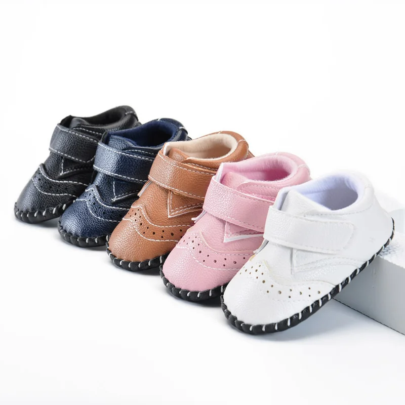 2020 Новое поступление кожаная обувь для новорожденных мальчиков и девочек с