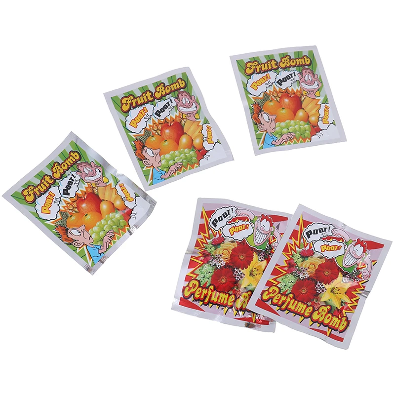 

5pcs Funny Fart Bomb Bags Hot Selling Stink Bomb Smelly Funny Gags Practical Jokes Fool Toy