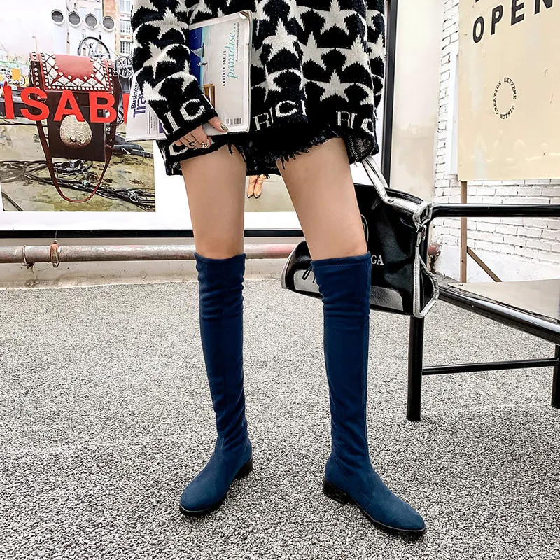 Женские сапоги с леопардовым принтом Smirnova Сапоги выше колена круглым носком