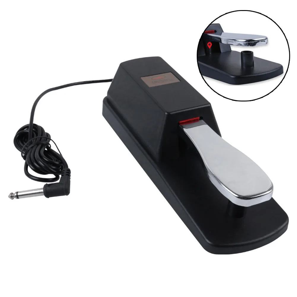 

Universal Piano Keyboards Sustain Foot Pedal With Cable Plug For Electronic Keyboards Digital Piano Midi Keybo Instrument Parts