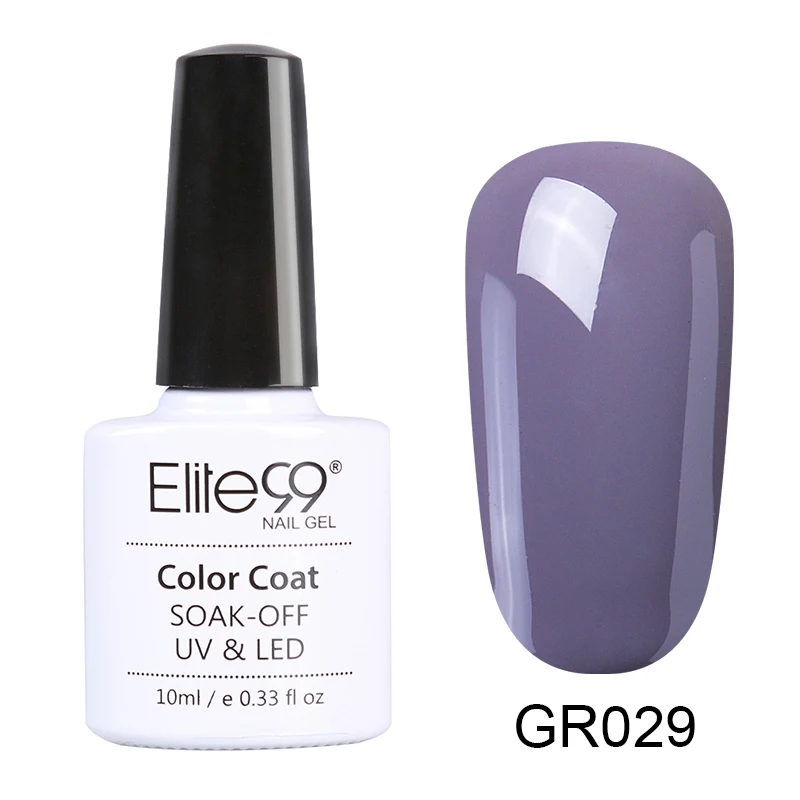 GR029 Elite99 10ml Avocado Gel Nail Polish Vernis Semi Permanant UV Nail Gel Primer Soak Off Nail Art Gel Varnish Gelpolish Manicure - Цвет: GR029