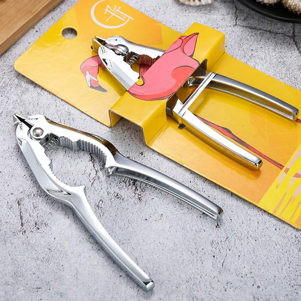 

Food seafood shell opener Nutcracker multi-function creative clip zinc alloy hole tool kitchen seafood sheller