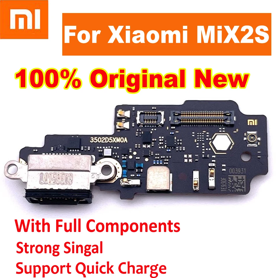 

Оригинальный Лучший зарядный порт печатная плата USB док-разъем микрофон гибкий кабель для Xiaomi MI MIX2S MIX 2S подплата