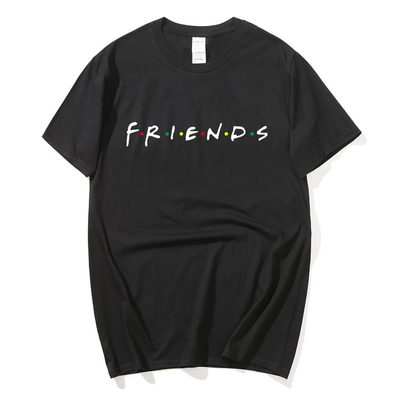 

2021 Cool Friends T Shirt Men Women Summer Cotton Short Sleeve Letter Printed Tshirt Casual Funny T-Shirts Streetwear Tees