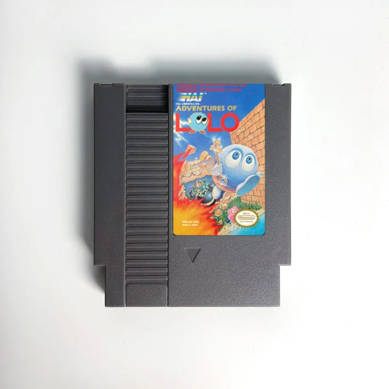 

Adventures of Lolo 1 or 2 or 3 - Game Cartridge For NES Console 72 Pins 8bit