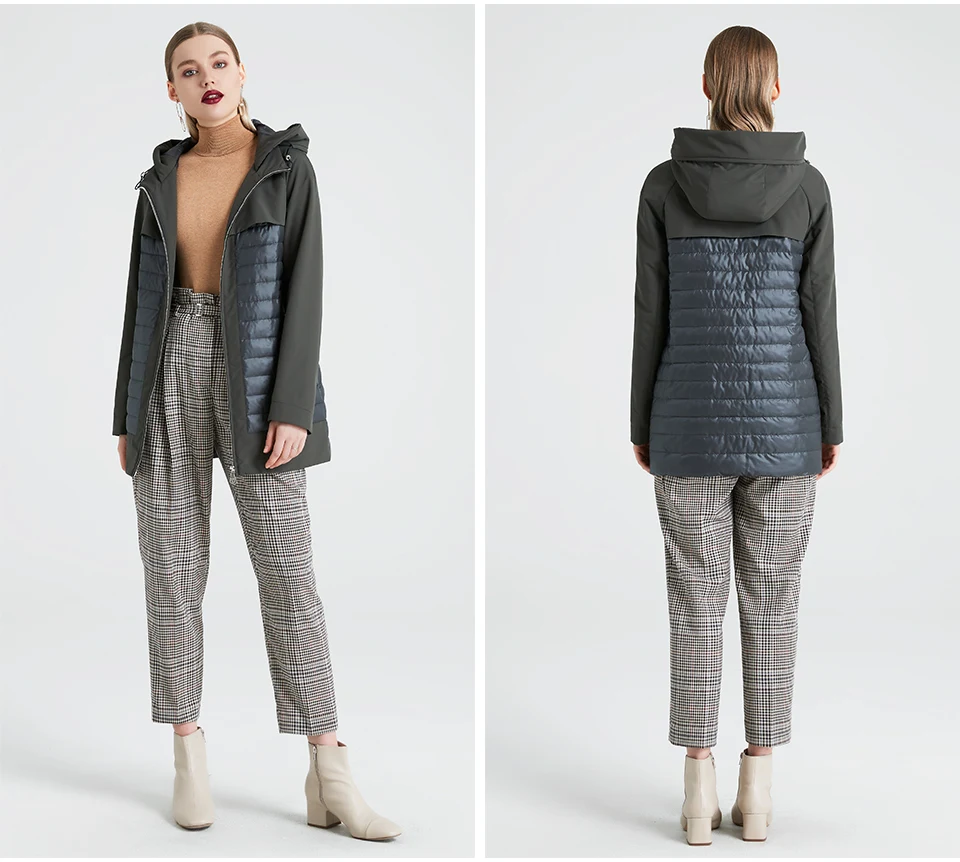 MIEGOFCE New Fashion Collection Spring Autumn Women's Short Jacket With A Hood Windproof Insulated European Style Coat