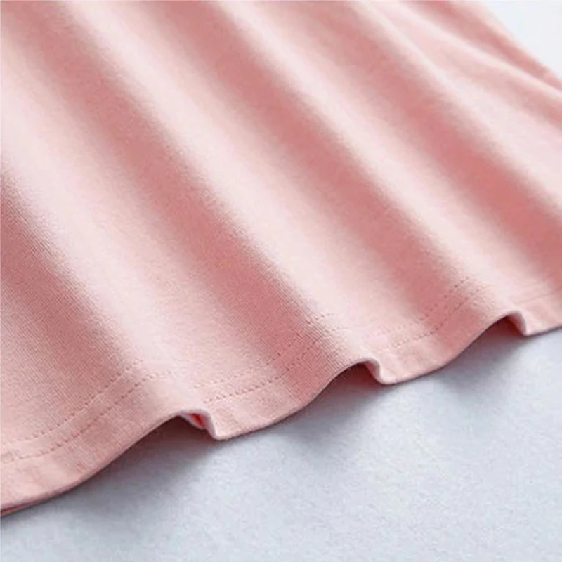 Тоды Mafalda розового цвета с рисунком в виде Футболка женская мода харадзюку