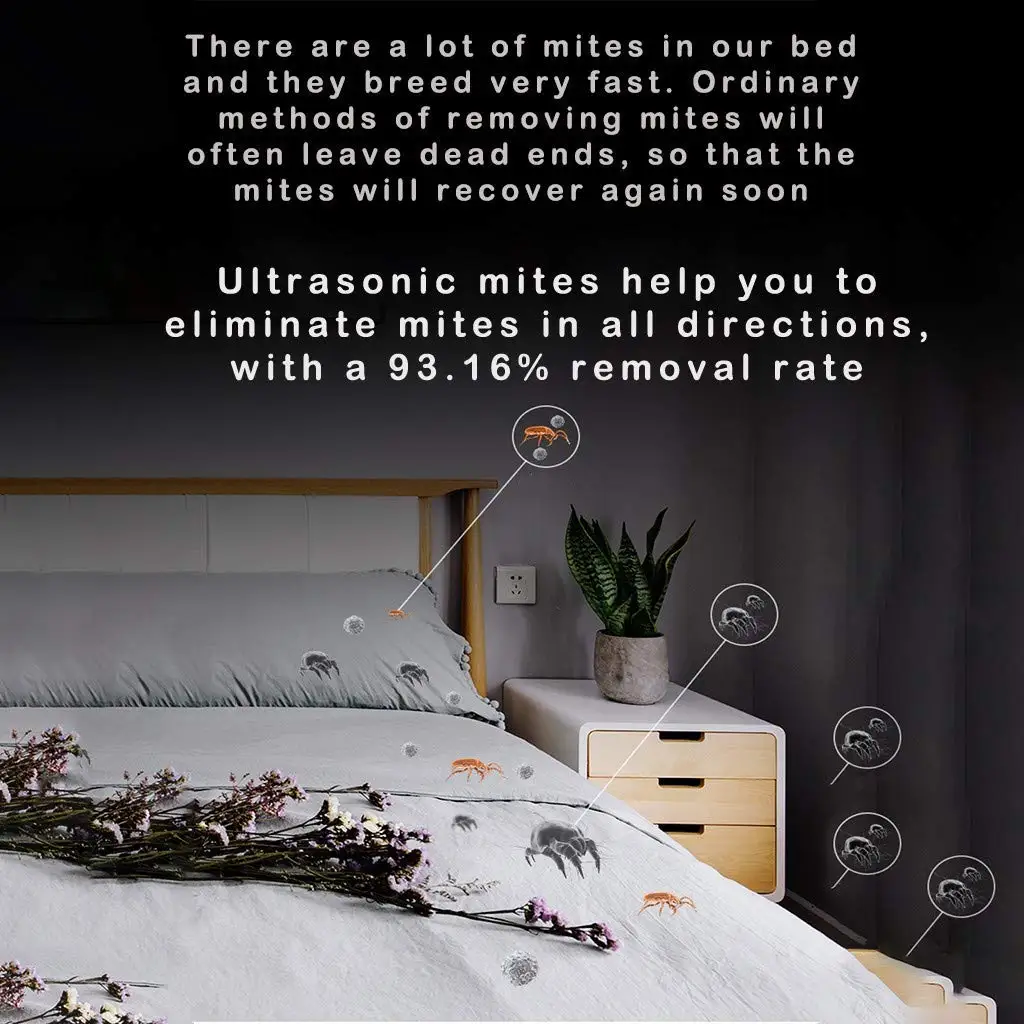 Портативный ультразвуковой отпугиватель клещей 24 часа 80 квадратных Путешествия