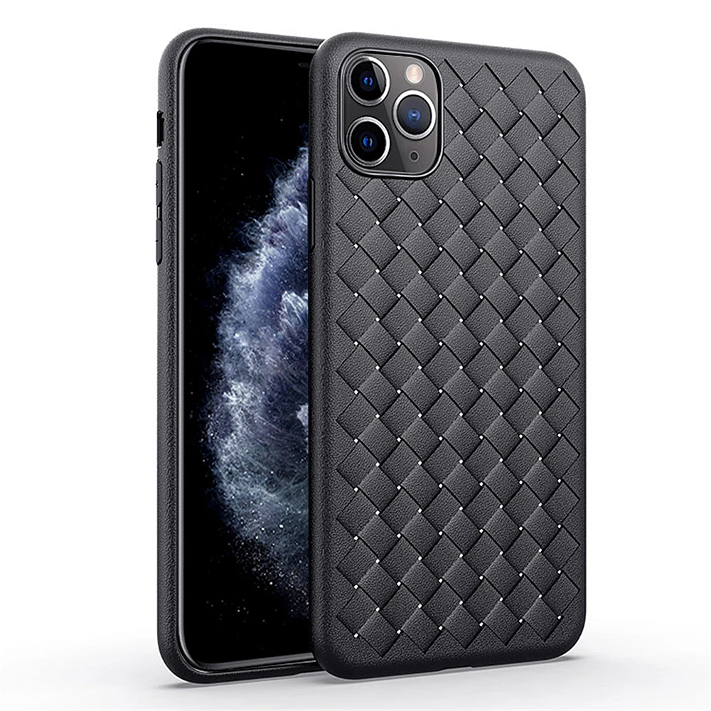 Чехол для iPhone 11 Pro Max Xs Xr X 10 8 7 Plus мягкий чехол с переплетением очень приятный