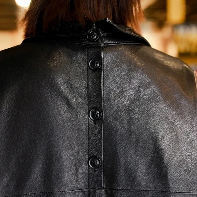 

Top Winter Autumn and New Casual Loose Sheepskin Trench high quality