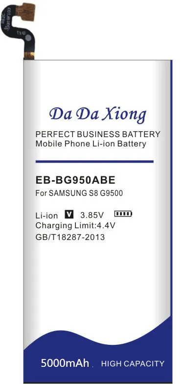Аккумулятор Da Xiong 5000 мА/ч EB BG950ABE батарея для Samsung GALAXY S8 SM G9508 G9500 G950U G G9500|battery for