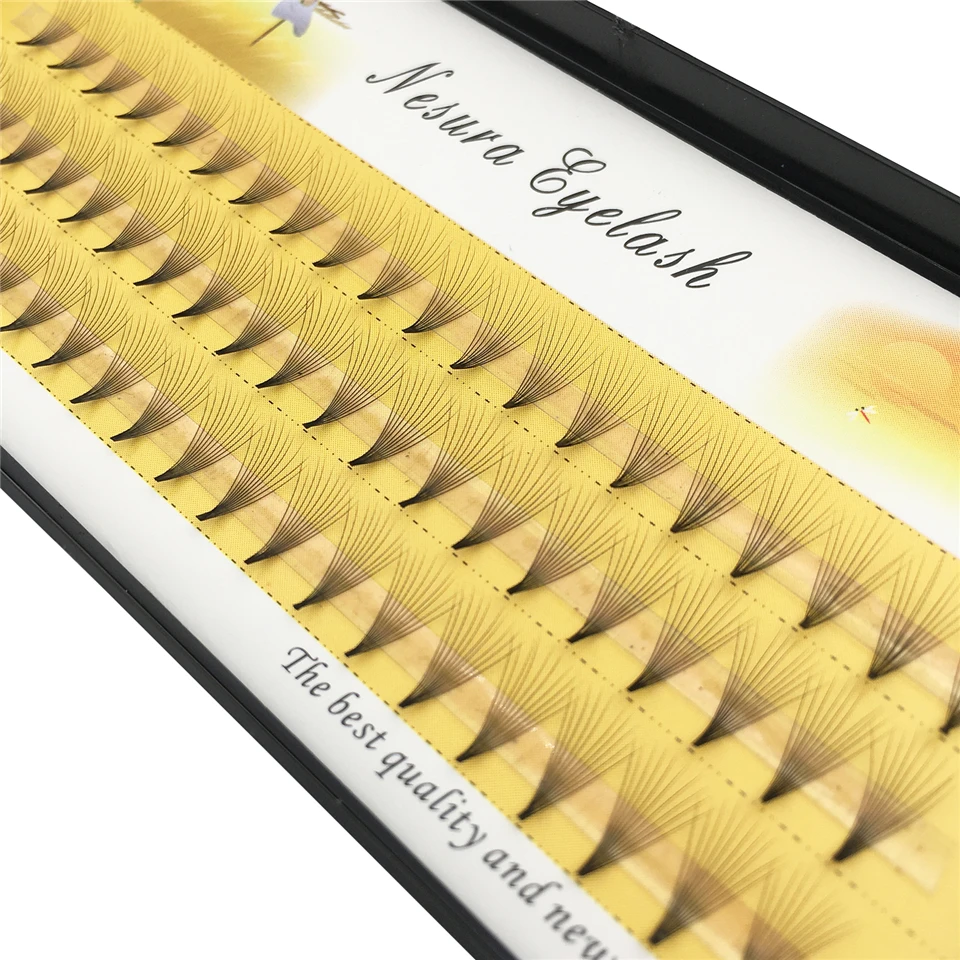 60 шт./лот предварительно изготовленные объемные веера Индивидуальные ресницы