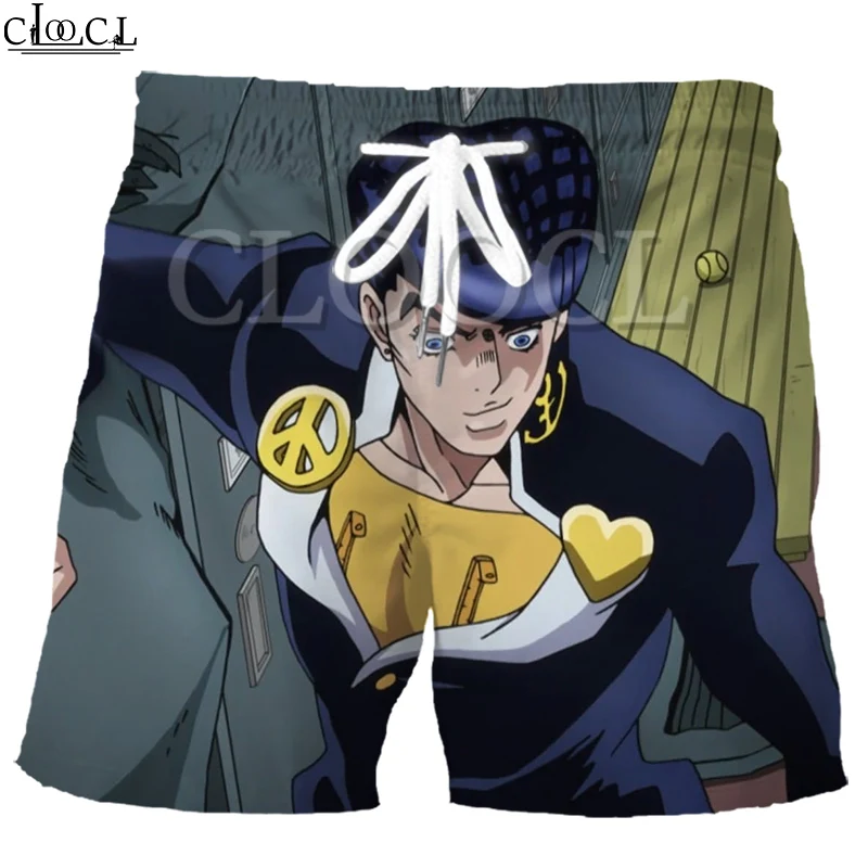 Шорты CLOOCL мужские с 3D принтом аниме невероятные приключения Джоджо Модные