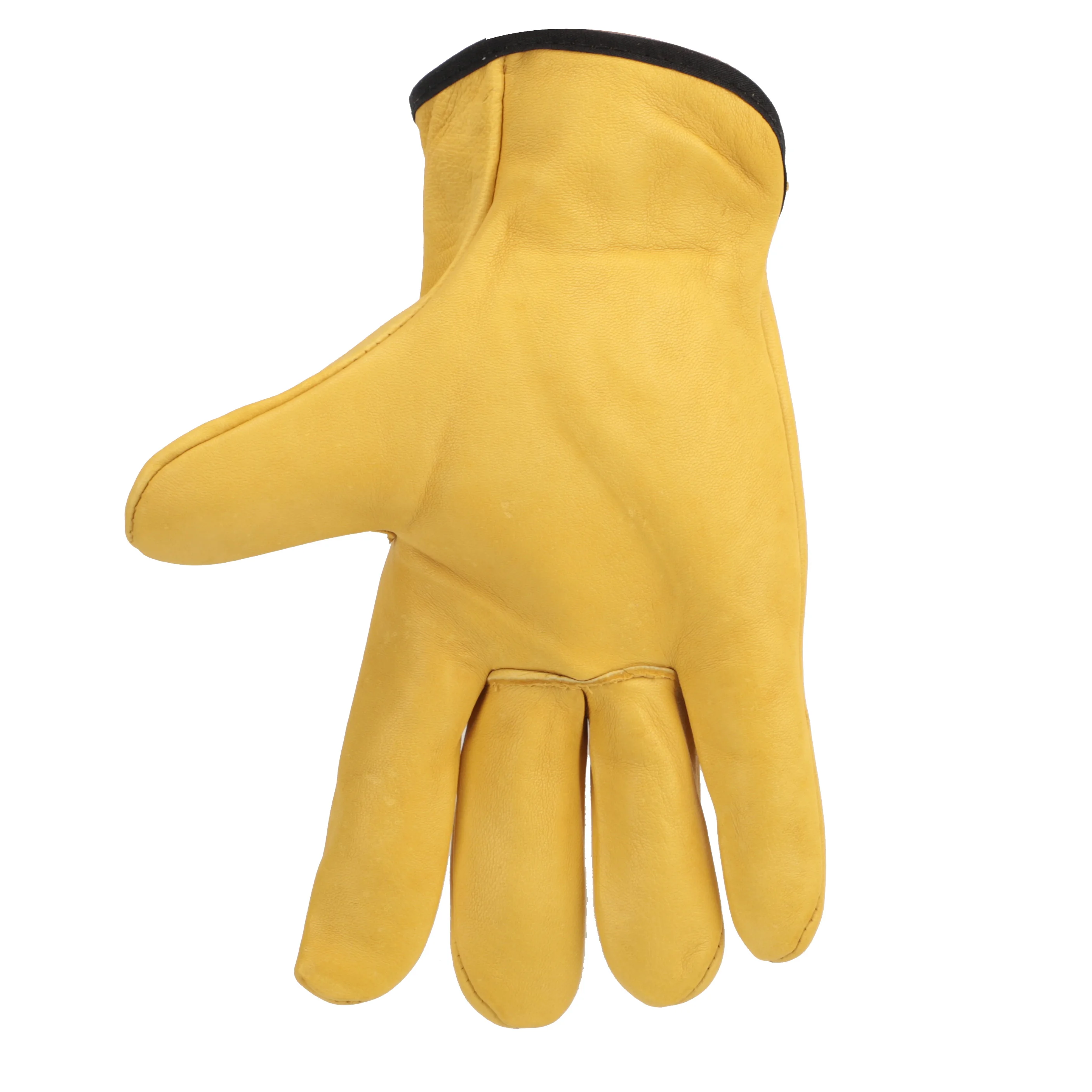 

Flex Grip Leather Working Gloves Stretchable Wrist Tough Cowhide Work Glove