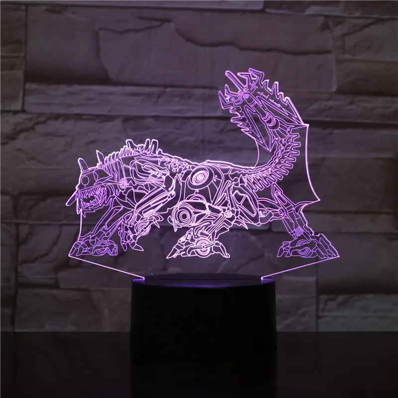 Robot Monster LED Night Light with 7 / 16 Colors Change Effect 2019 New Kids Gift Bedroom Decoration Dropshipping 3D-1432 | Освещение