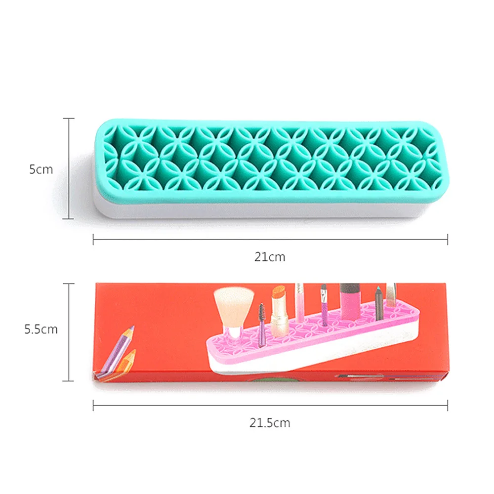 Силиконовый держатель для кистей макияжа органайзер лица сушилка полка в форме