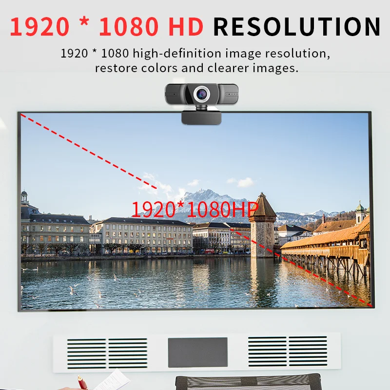 1080P HD Компьютерная камера USB веб Веб камеры встроенный звукопоглощающий микрофон