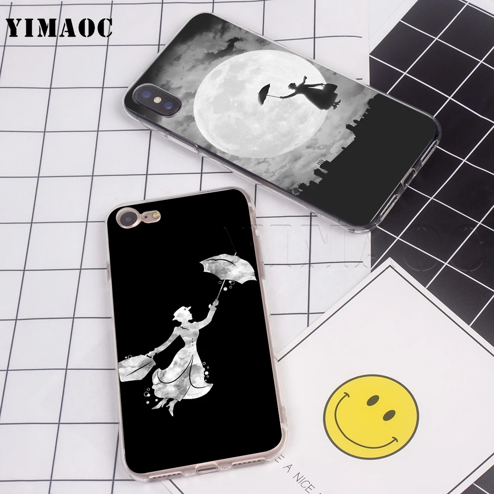 Мягкий силиконовый чехол YIMAOC Mary Poppins для iPhone 11 Pro XS Max XR X 8 7 6 6S Plus 5 5s se | Мобильные