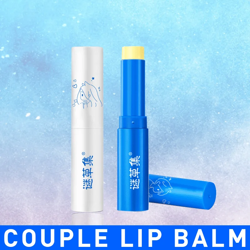 

2 pcs/set Strawberry Peach Lip Balm Lip Plumper Reduce Fine Lines Relieve Dryness Lasting Moisturizing Lipstick Lips care TSLM1