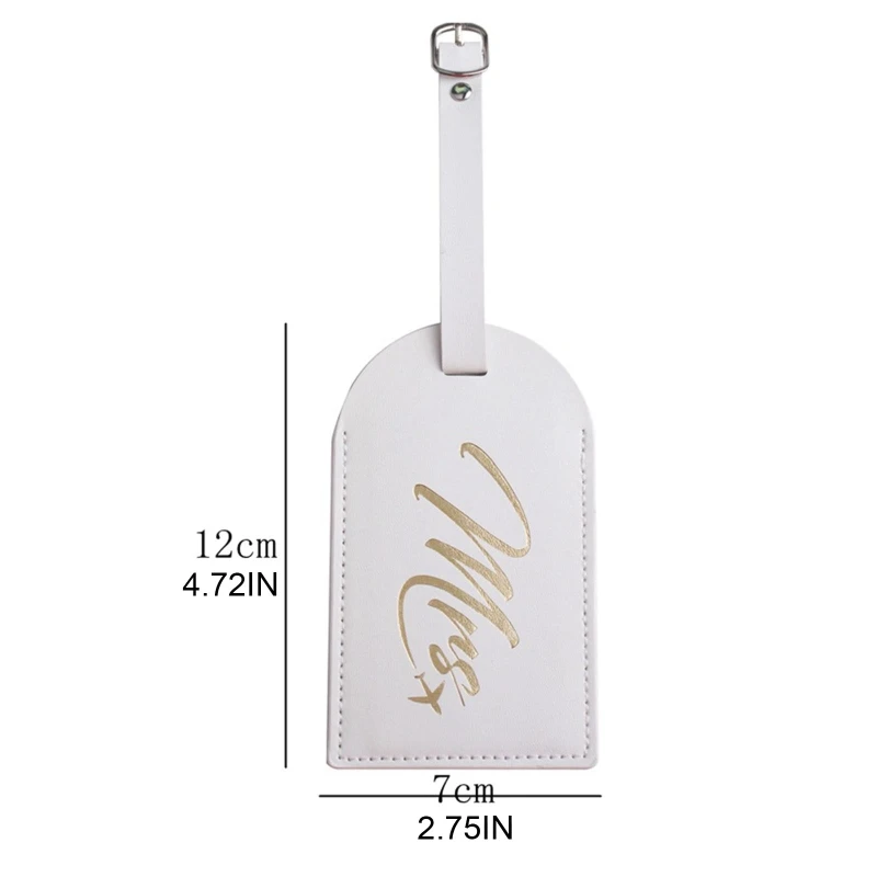 Бирка для багажа Mr Mrs путешествий чемодана с именем адресом Идентификатором