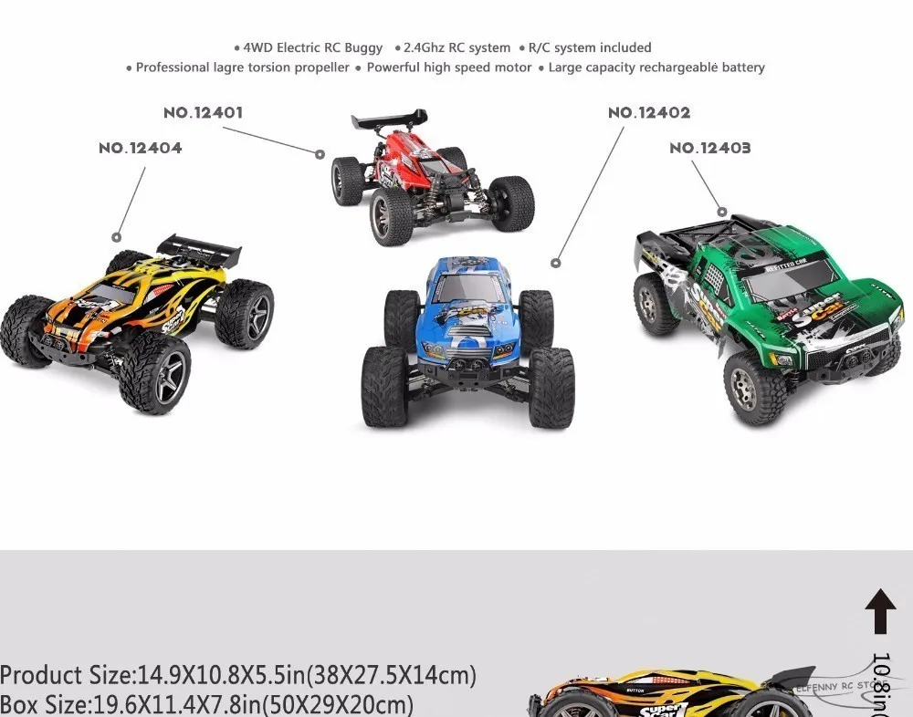 Поступление WLtoys 12404 RC гоночный автомобиль 45 км/ч 1:12 4WD RC Гусеничный 2,4 GHz 2CH брызгозащищенный пылезащитный RC дрейф забавные игрушки для улицы
