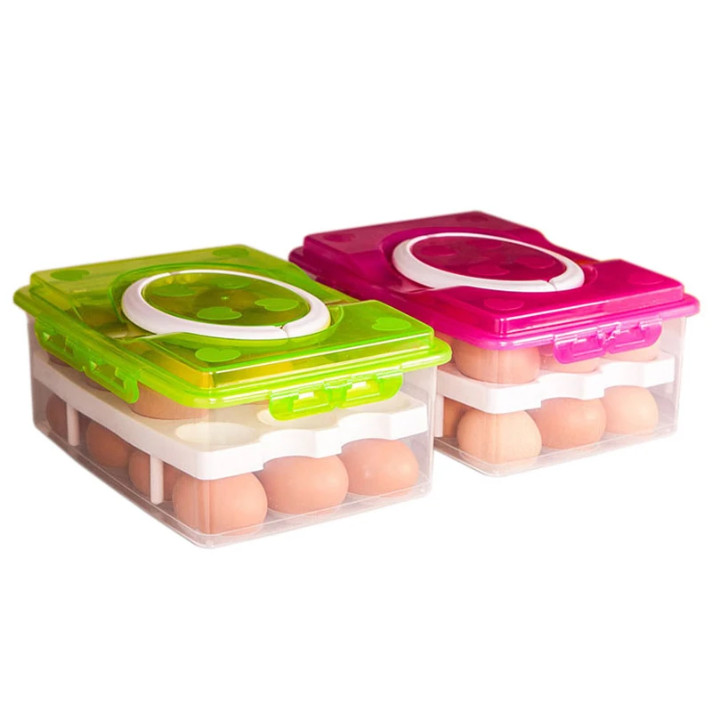 TENBROMAN коробка для хранения яиц пластиковый двухслойный портативный хранилище