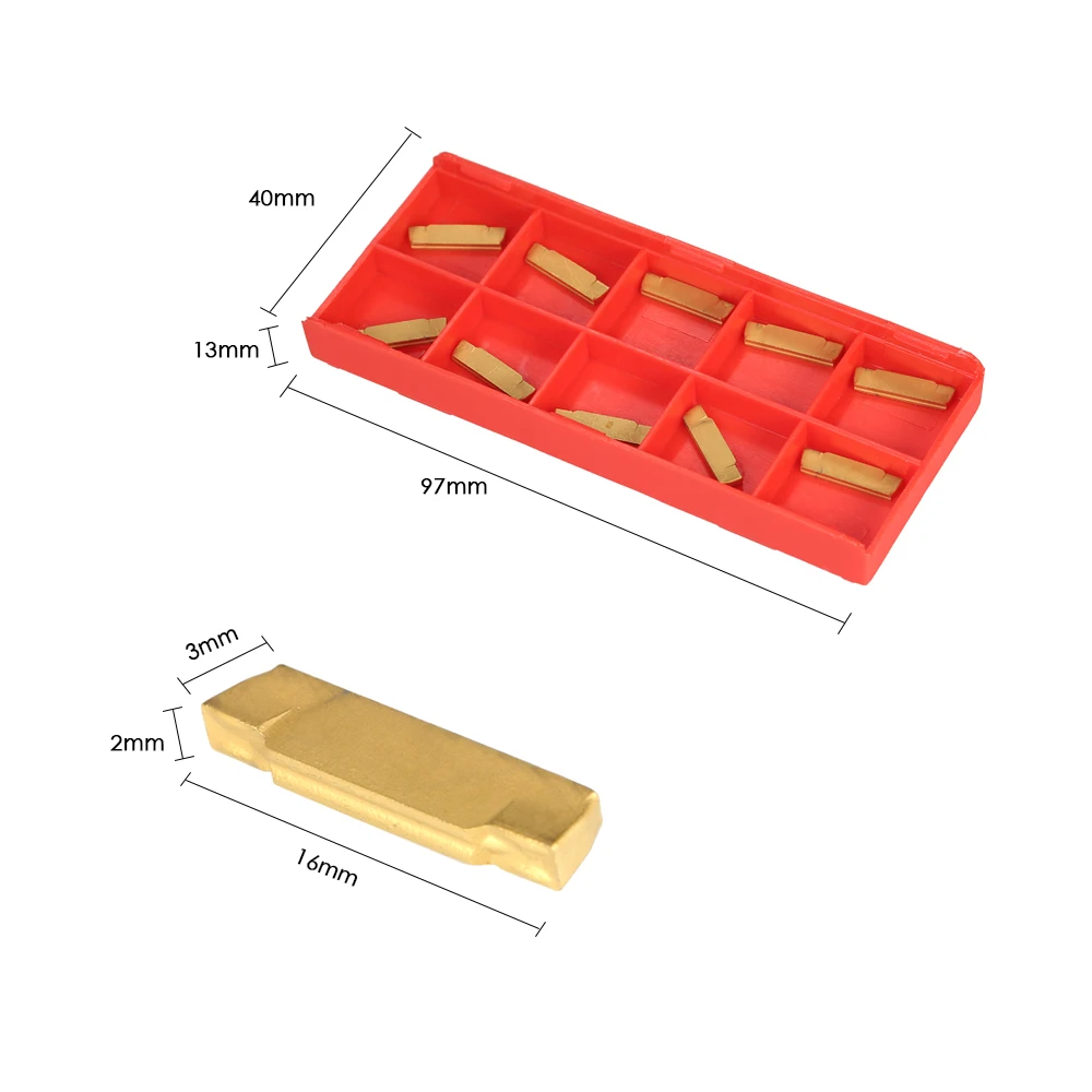 10pcs MGMN200-G Carbide Inserts 2mm Width for MGEHR/MGIVR Lathe Grooving Cut Off Tool Turning lathe cutter CNC Parting | Инструменты