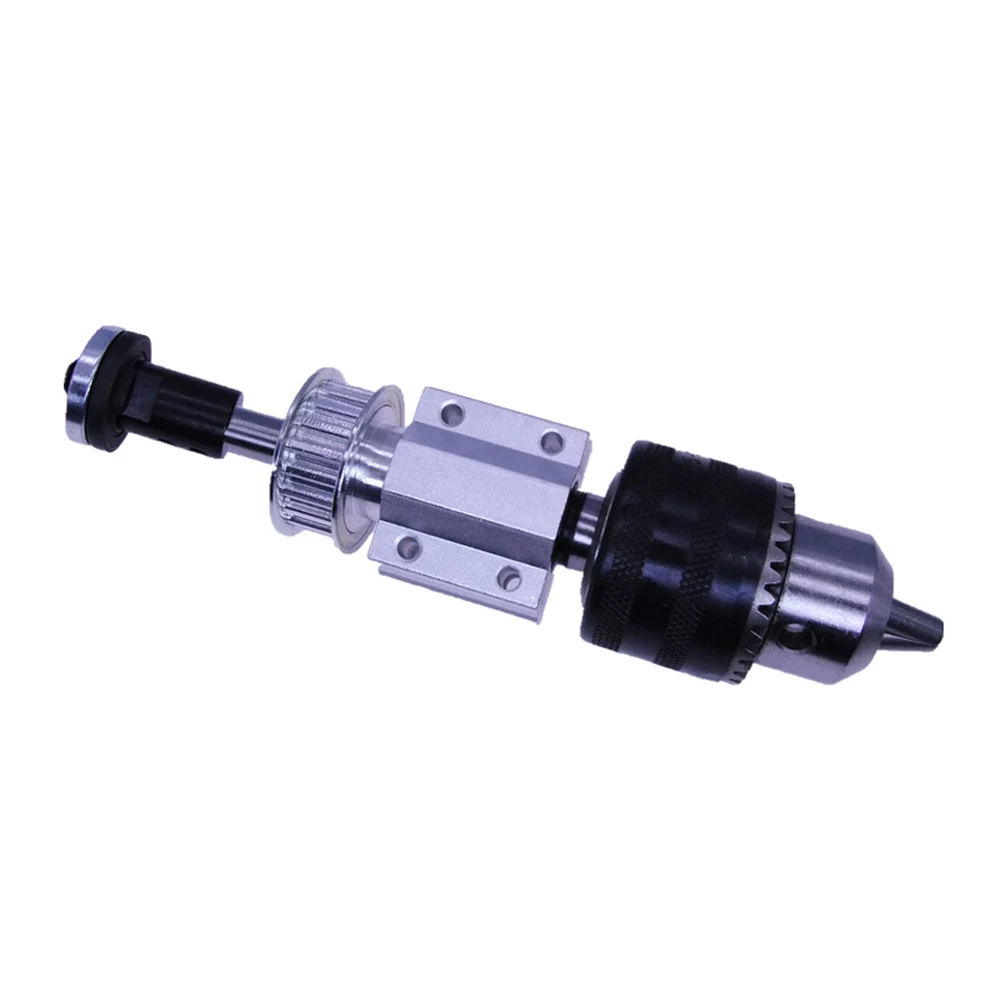 B16 Set-M10 Axis Пила электрическая дрель без питания Шпиндельный узел DIY фреза для деревообработки шлифовальный маленький токарный станок Обрезной ремень сверлильный патрон комплект - Цвет: B16 Set-M10 Axis