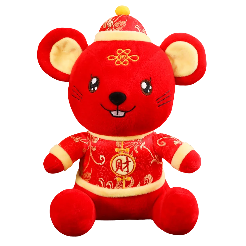 24-45 см 2020 крыса год Kawaii китайское платье талисман плюшевая мышь в Танг костюм